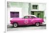 Cuba Fuerte Collection - Pink Pontiac 1953 Original Classic Car-Philippe Hugonnard-Framed Photographic Print