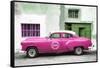 Cuba Fuerte Collection - Pink Pontiac 1953 Original Classic Car-Philippe Hugonnard-Framed Stretched Canvas