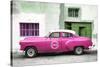 Cuba Fuerte Collection - Pink Pontiac 1953 Original Classic Car-Philippe Hugonnard-Stretched Canvas