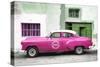 Cuba Fuerte Collection - Pink Pontiac 1953 Original Classic Car-Philippe Hugonnard-Stretched Canvas