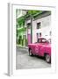 Cuba Fuerte Collection - Pink Taxi Car in Havana-Philippe Hugonnard-Framed Photographic Print