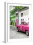 Cuba Fuerte Collection - Pink Taxi Car in Havana-Philippe Hugonnard-Framed Photographic Print