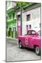 Cuba Fuerte Collection - Pink Taxi Car in Havana-Philippe Hugonnard-Mounted Photographic Print