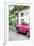 Cuba Fuerte Collection - Pink Taxi Car in Havana-Philippe Hugonnard-Framed Photographic Print