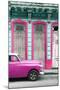 Cuba Fuerte Collection - Pink Vintage Car in Havana II-Philippe Hugonnard-Mounted Photographic Print