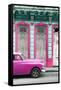 Cuba Fuerte Collection - Pink Vintage Car in Havana II-Philippe Hugonnard-Framed Stretched Canvas