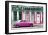 Cuba Fuerte Collection - Pink Vintage Car in Havana-Philippe Hugonnard-Framed Photographic Print