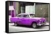 Cuba Fuerte Collection - Purple Chevy-Philippe Hugonnard-Framed Stretched Canvas