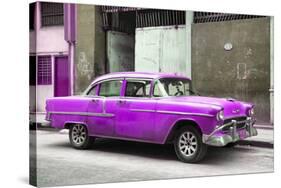 Cuba Fuerte Collection - Purple Chevy-Philippe Hugonnard-Stretched Canvas