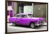 Cuba Fuerte Collection - Purple Chevy-Philippe Hugonnard-Framed Photographic Print