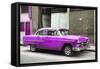 Cuba Fuerte Collection - Purple Chevy-Philippe Hugonnard-Framed Stretched Canvas