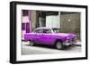 Cuba Fuerte Collection - Purple Chevy-Philippe Hugonnard-Framed Photographic Print