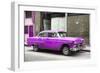 Cuba Fuerte Collection - Purple Chevy-Philippe Hugonnard-Framed Photographic Print