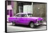 Cuba Fuerte Collection - Purple Chevy-Philippe Hugonnard-Framed Stretched Canvas