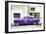 Cuba Fuerte Collection - Purple Pontiac 1953 Original Classic Car-Philippe Hugonnard-Framed Photographic Print