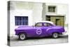 Cuba Fuerte Collection - Purple Pontiac 1953 Original Classic Car-Philippe Hugonnard-Stretched Canvas