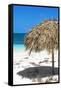 Cuba Fuerte Collection - Quiet Beach II-Philippe Hugonnard-Framed Stretched Canvas