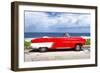 Cuba Fuerte Collection - Red Car Cabriolet-Philippe Hugonnard-Framed Photographic Print