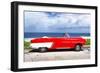 Cuba Fuerte Collection - Red Car Cabriolet-Philippe Hugonnard-Framed Photographic Print