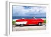 Cuba Fuerte Collection - Red Car Cabriolet-Philippe Hugonnard-Framed Photographic Print