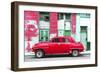 Cuba Fuerte Collection - Red Classic American Car-Philippe Hugonnard-Framed Photographic Print