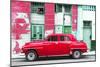 Cuba Fuerte Collection - Red Classic American Car-Philippe Hugonnard-Mounted Photographic Print