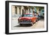 Cuba Fuerte Collection - Red Classic Car in Havana-Philippe Hugonnard-Framed Photographic Print