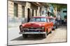 Cuba Fuerte Collection - Red Classic Car in Havana-Philippe Hugonnard-Mounted Photographic Print