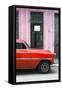Cuba Fuerte Collection - Red Classic Car-Philippe Hugonnard-Framed Stretched Canvas