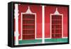Cuba Fuerte Collection - Red Facade-Philippe Hugonnard-Framed Stretched Canvas