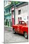 Cuba Fuerte Collection - Red Taxi Car in Havana-Philippe Hugonnard-Mounted Photographic Print