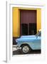 Cuba Fuerte Collection - Retro Blue Car II-Philippe Hugonnard-Framed Photographic Print