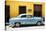 Cuba Fuerte Collection - Retro Blue Car-Philippe Hugonnard-Stretched Canvas