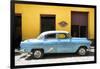 Cuba Fuerte Collection - Retro Blue Car-Philippe Hugonnard-Framed Photographic Print