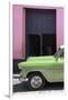 Cuba Fuerte Collection - Retro Lime Green Car II-Philippe Hugonnard-Framed Photographic Print