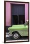 Cuba Fuerte Collection - Retro Lime Green Car II-Philippe Hugonnard-Framed Photographic Print