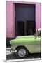 Cuba Fuerte Collection - Retro Lime Green Car II-Philippe Hugonnard-Mounted Photographic Print