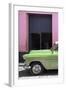 Cuba Fuerte Collection - Retro Lime Green Car II-Philippe Hugonnard-Framed Photographic Print