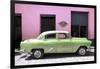 Cuba Fuerte Collection - Retro Lime Green Car-Philippe Hugonnard-Framed Photographic Print