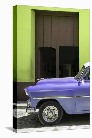 Cuba Fuerte Collection - Retro Mauve Car II-Philippe Hugonnard-Stretched Canvas