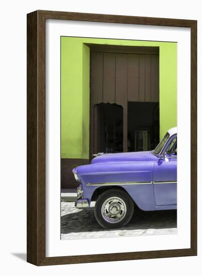 Cuba Fuerte Collection - Retro Mauve Car II-Philippe Hugonnard-Framed Photographic Print