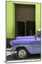 Cuba Fuerte Collection - Retro Mauve Car II-Philippe Hugonnard-Mounted Photographic Print