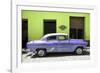 Cuba Fuerte Collection - Retro Mauve Car-Philippe Hugonnard-Framed Photographic Print