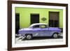 Cuba Fuerte Collection - Retro Mauve Car-Philippe Hugonnard-Framed Photographic Print