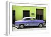 Cuba Fuerte Collection - Retro Mauve Car-Philippe Hugonnard-Framed Photographic Print