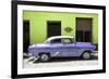 Cuba Fuerte Collection - Retro Mauve Car-Philippe Hugonnard-Framed Photographic Print