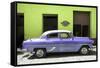 Cuba Fuerte Collection - Retro Mauve Car-Philippe Hugonnard-Framed Stretched Canvas