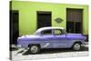 Cuba Fuerte Collection - Retro Mauve Car-Philippe Hugonnard-Stretched Canvas