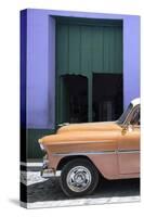 Cuba Fuerte Collection - Retro Orange Car II-Philippe Hugonnard-Stretched Canvas