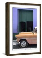 Cuba Fuerte Collection - Retro Orange Car II-Philippe Hugonnard-Framed Photographic Print